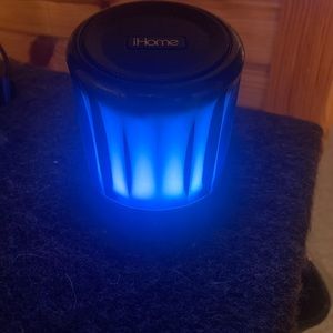 Ihome speaker changes colors and is Bluetooth.